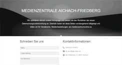 Desktop Screenshot of medienzentrale-aichach.de