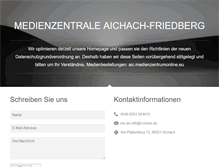 Tablet Screenshot of medienzentrale-aichach.de